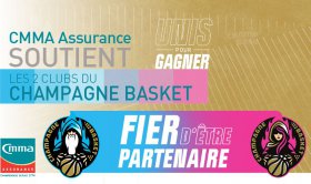 CMMA Assurance fier d-être-partenaire de Champagne Basket et des Pétillantes Reims